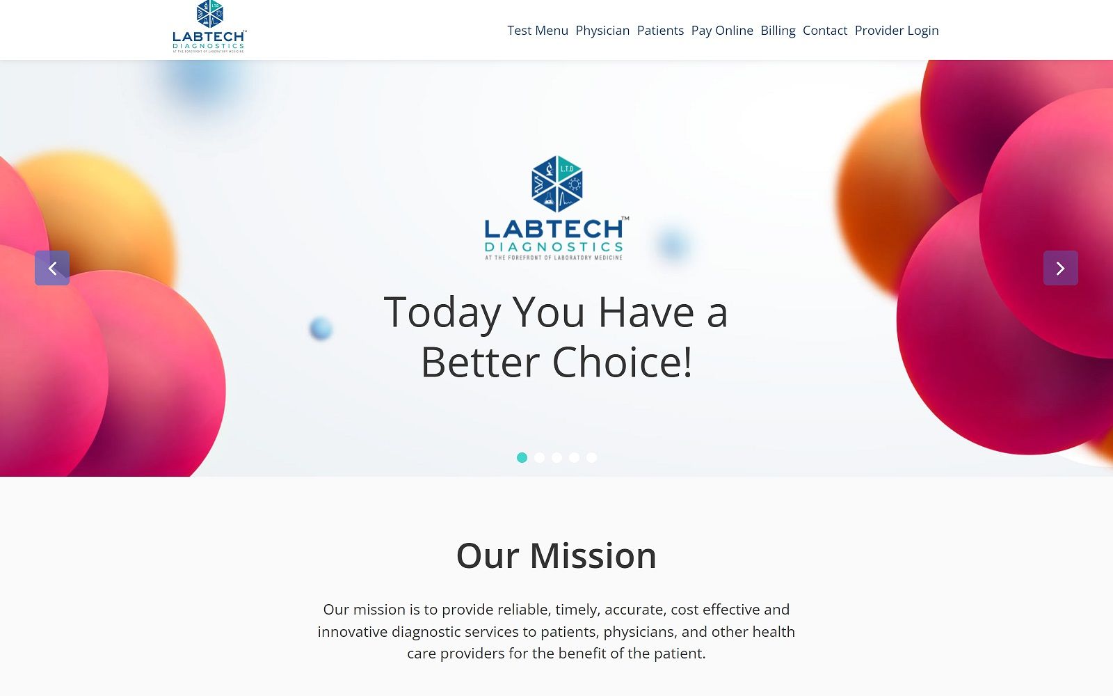 labtechdiagnostics.net screenshot