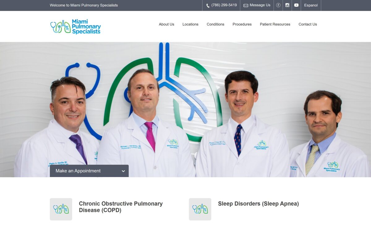 miamipulmonaryspecialists.com screenshot