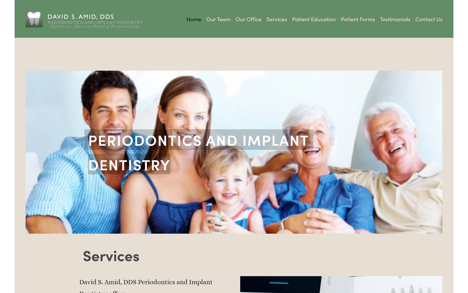 milpitasperiodontist.com screenshot