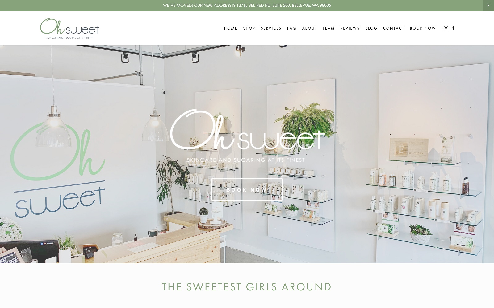 ohsweetskincare.com screenshot