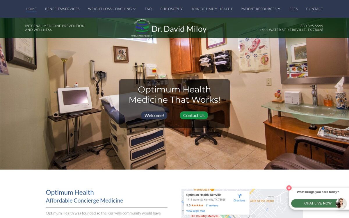 optimumhealthdoc.com screenshot