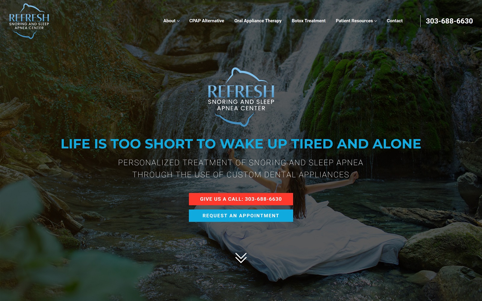 refreshedsleep.com screenshot