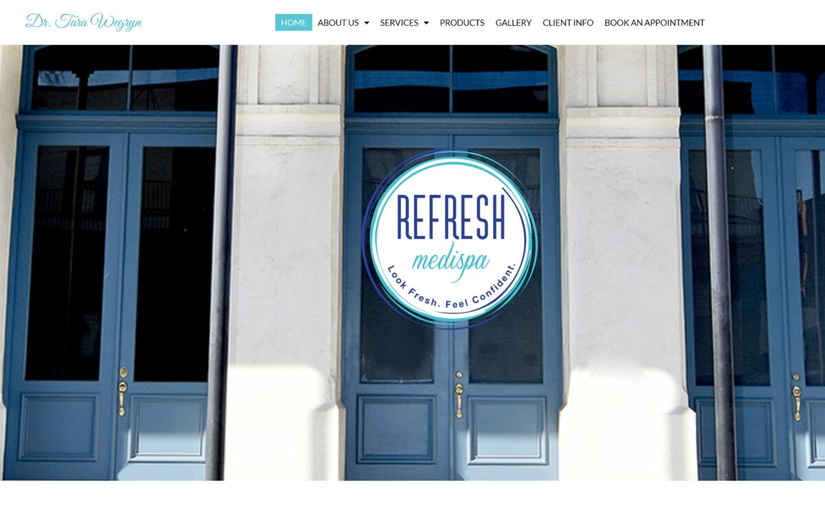 refreshmedidayspa.com screenshot