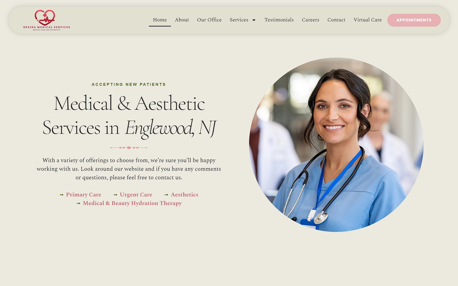 reginamedicalservices.com screenshot