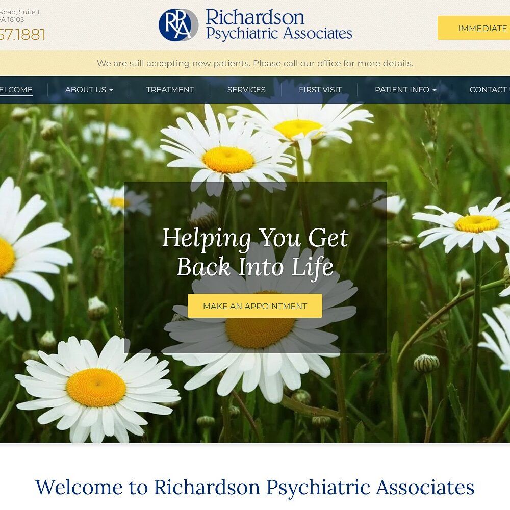 richardsonpsychiatric.com screenshot