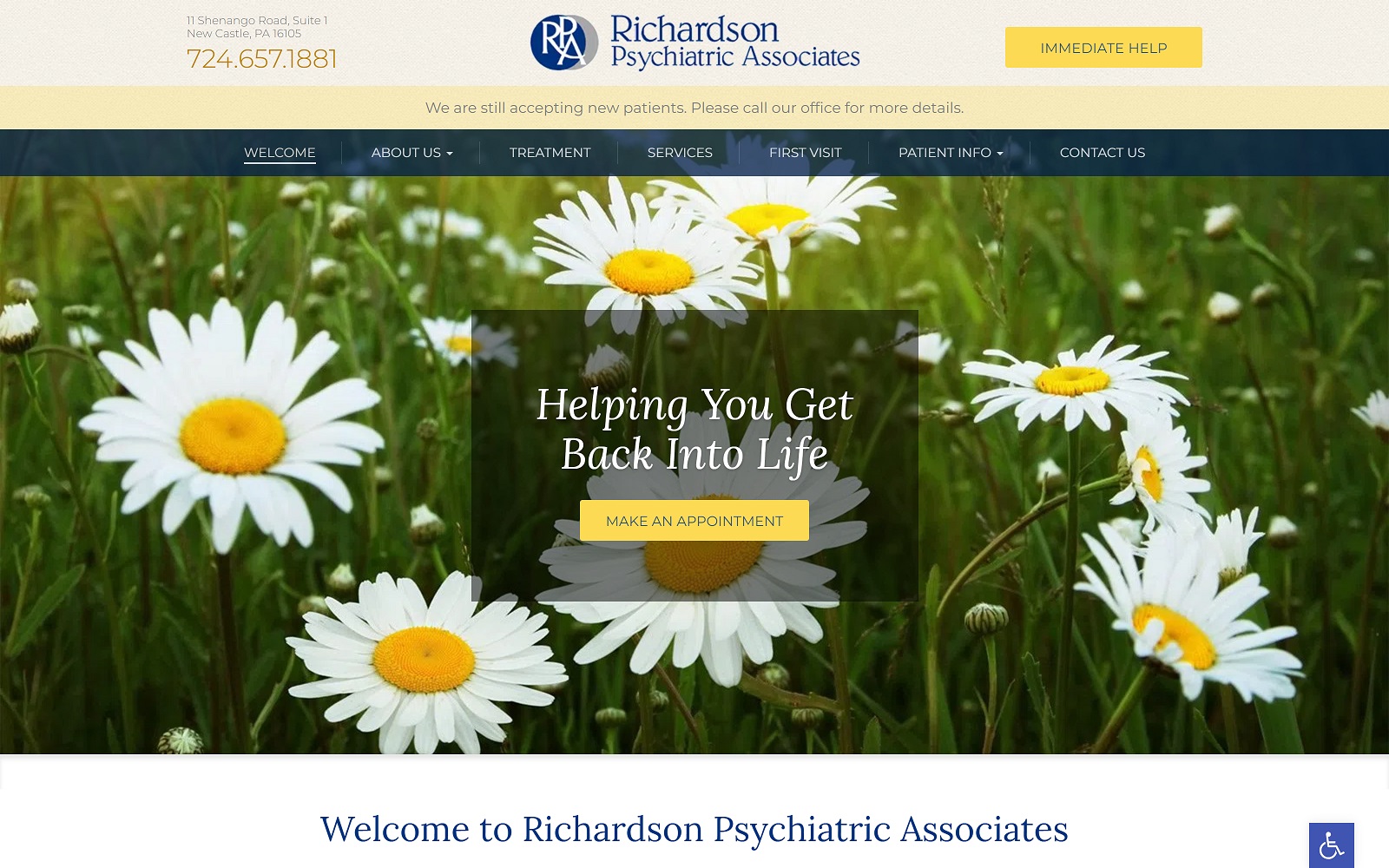 richardsonpsychiatric.com screenshot