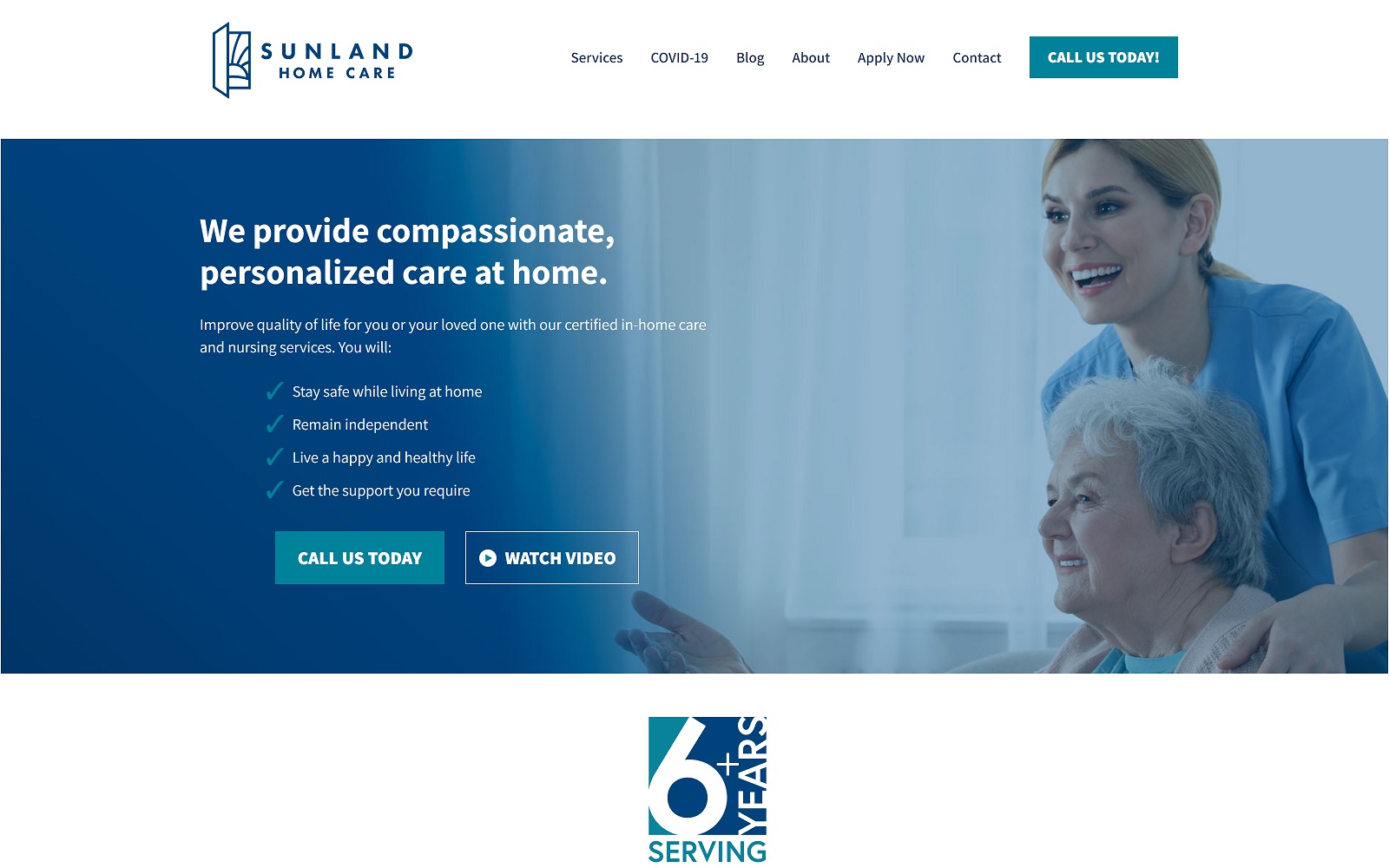 sunlandhomecareaz.com screenshot