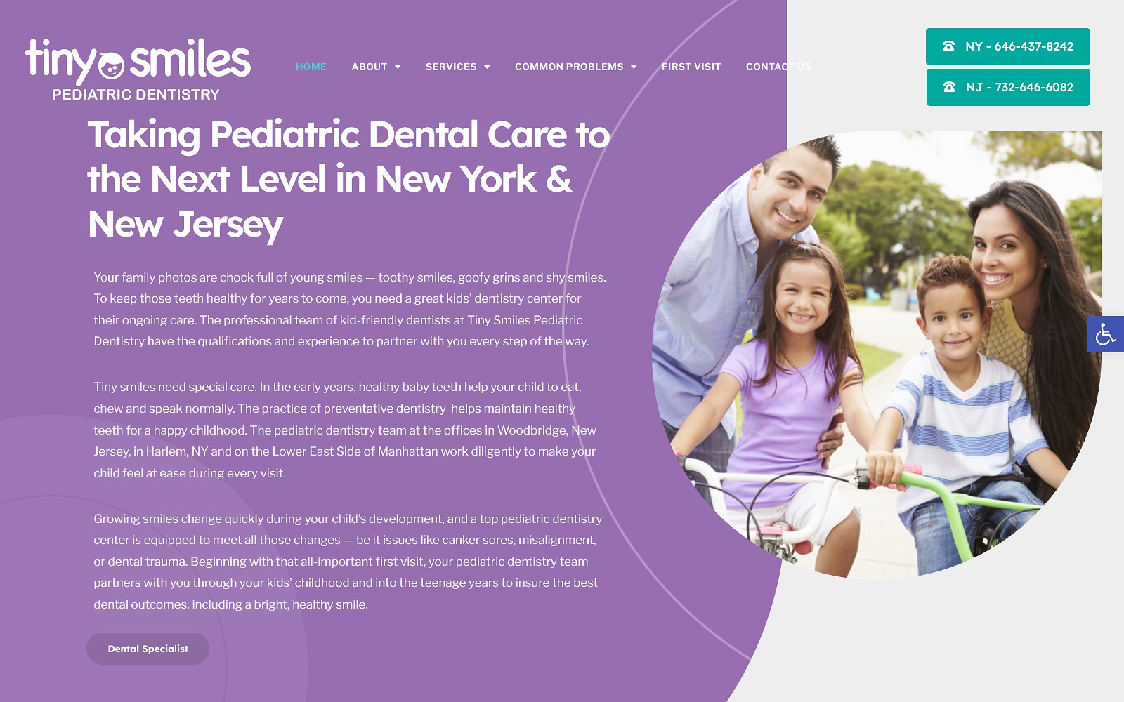 tinysmilesdentistry.com screenshot