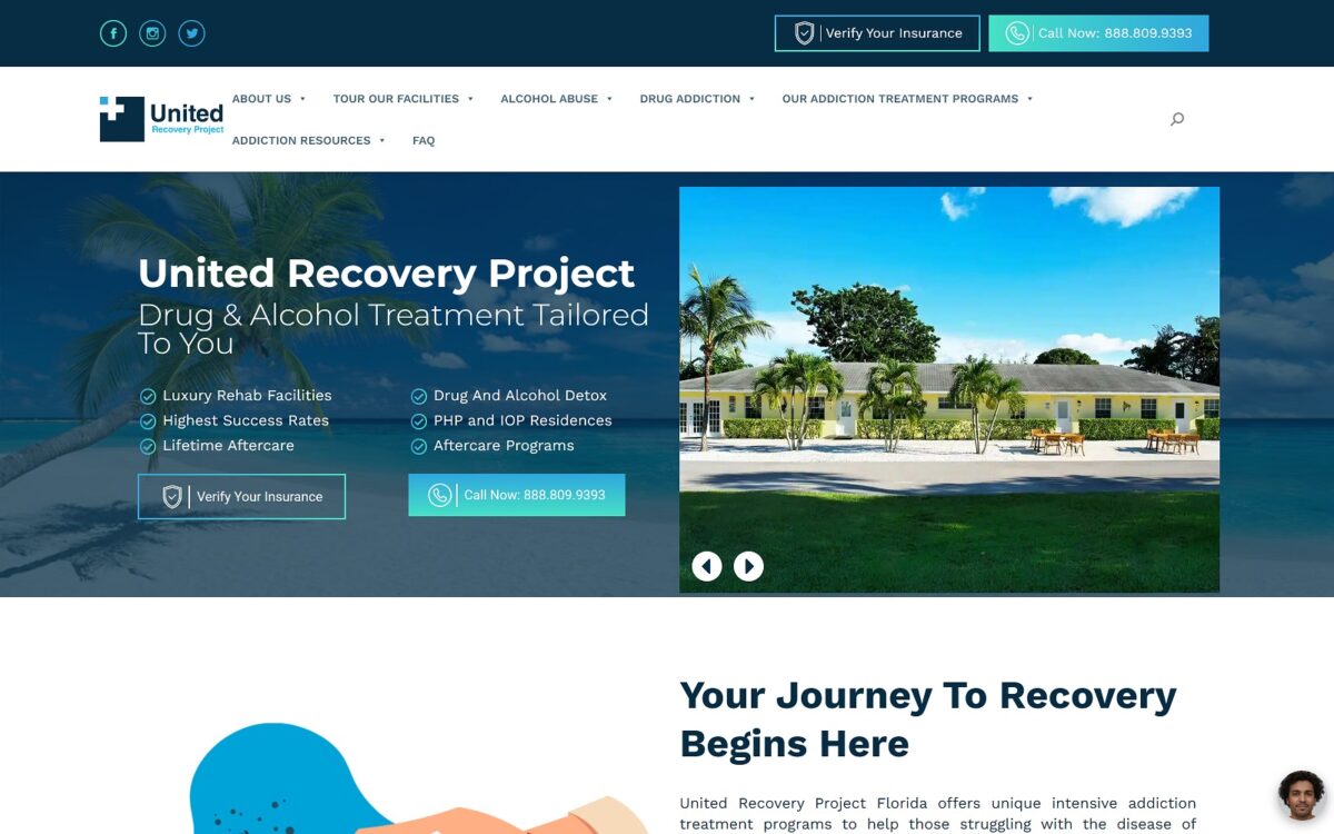 unitedrecoveryproject.com screenshot