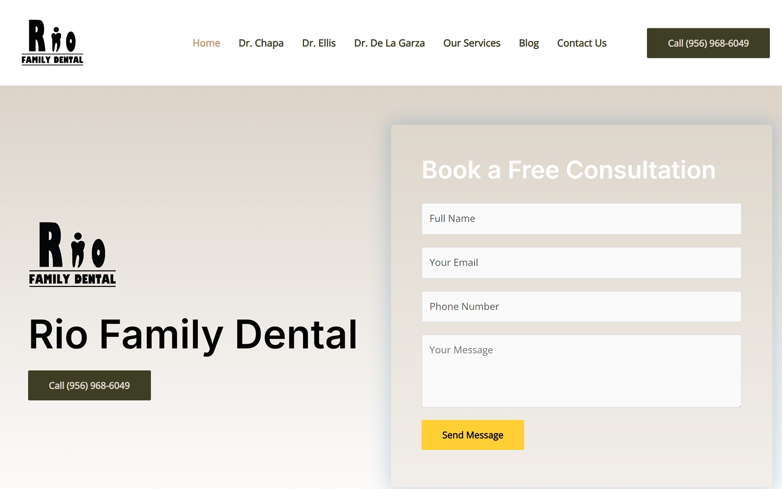 riofamilydentaltexas.com screenshot