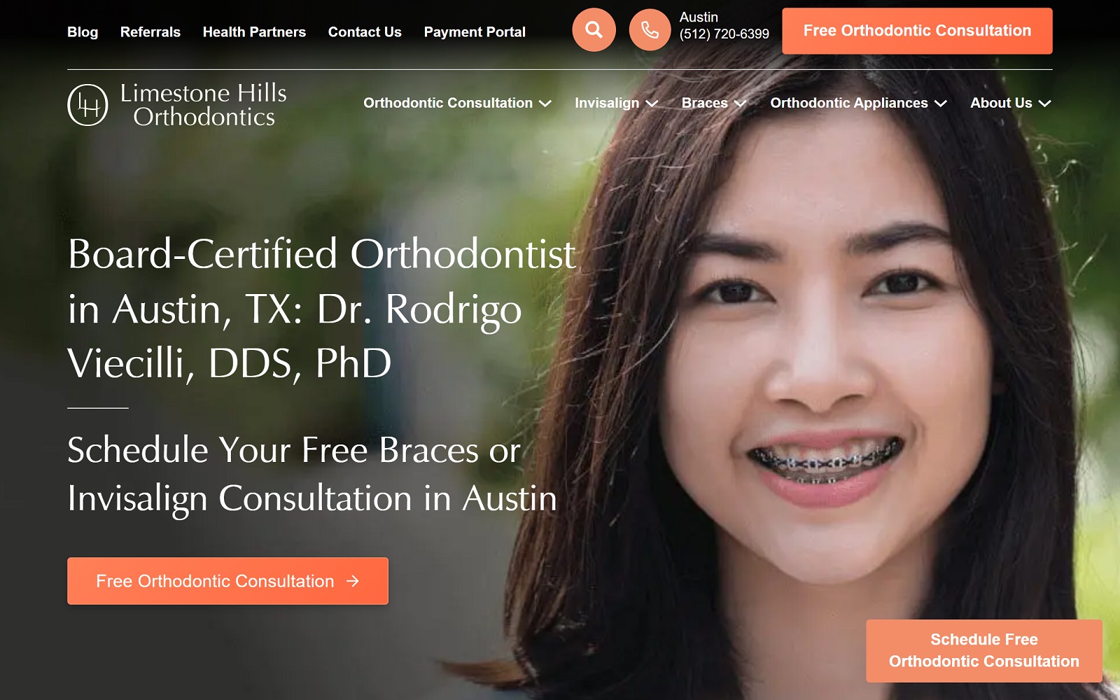 limestonehillsorthodontics.com screenshot
