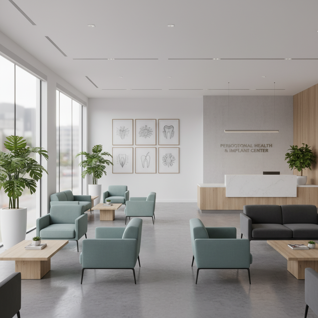 Welcoming reception of modern periodontal specialty practice